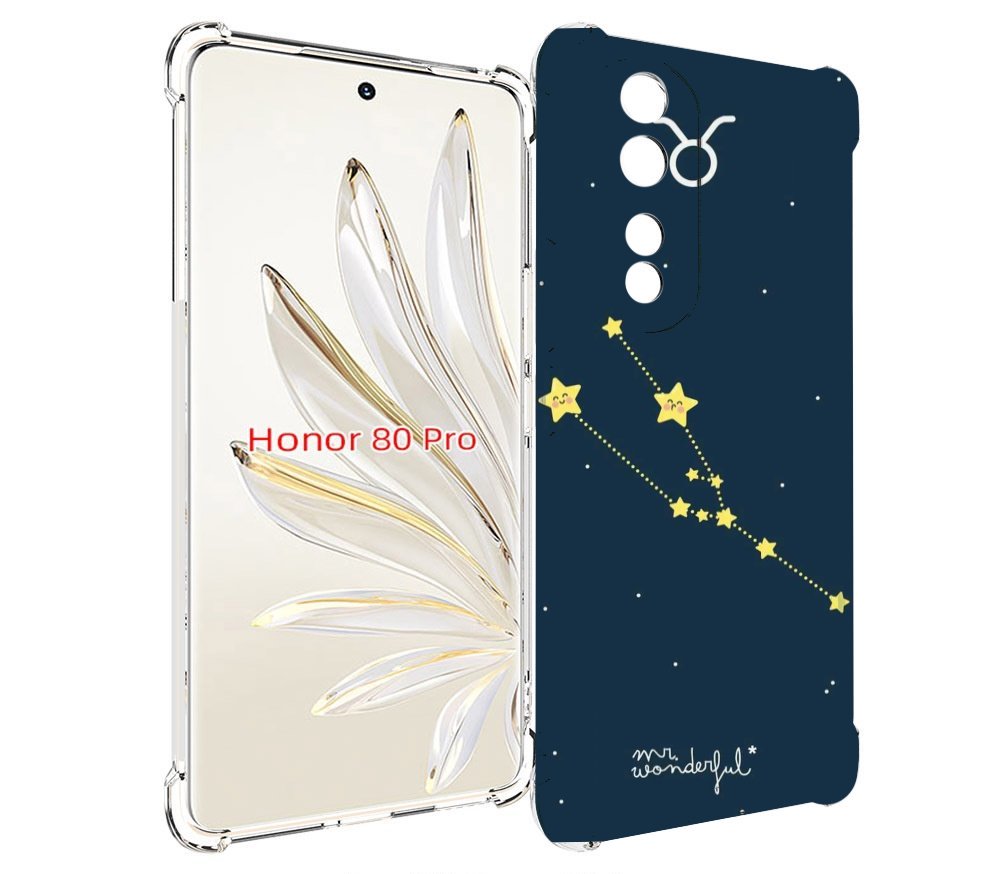 

Чехол MyPads знак-зодиака-телец-4 для Honor 80 Pro, Прозрачный, Tocco