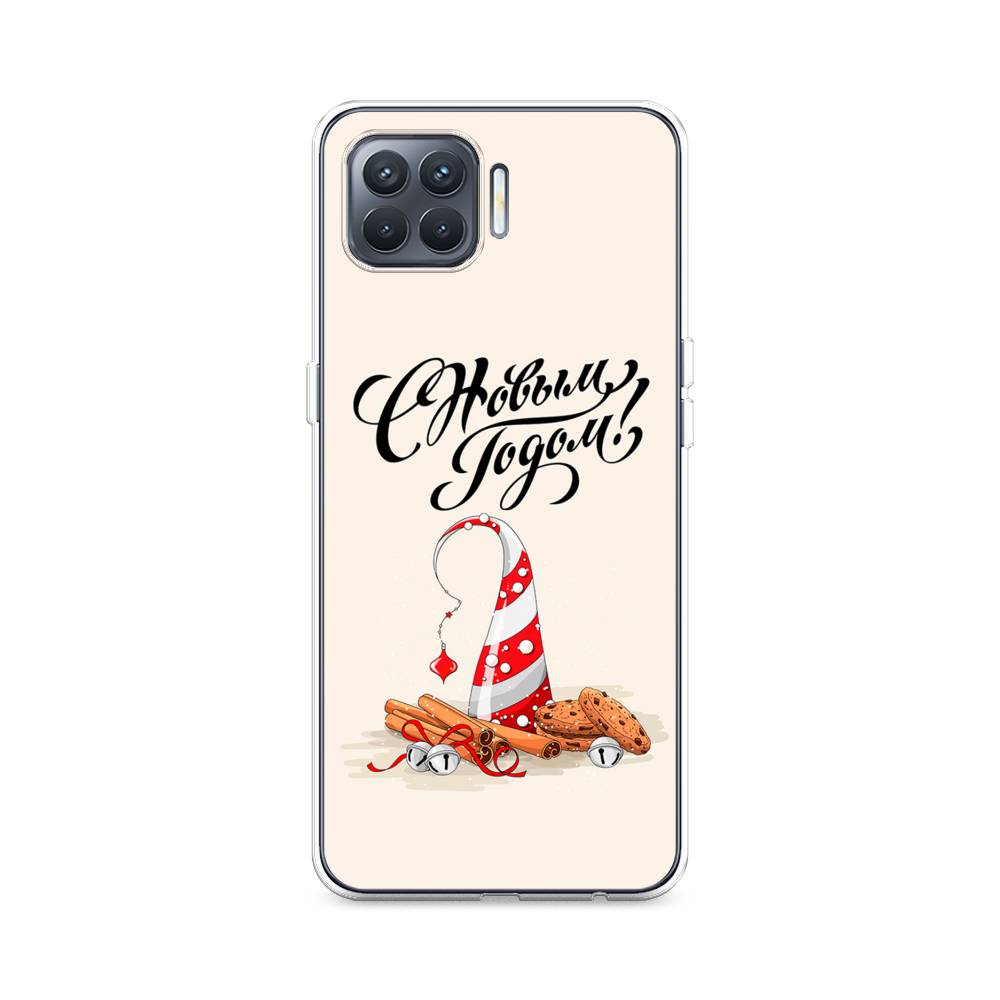 

Чехол на Oppo Reno 4 Lite "Подарки на Новый Год", Бежевый;красный;черный, 255350-5