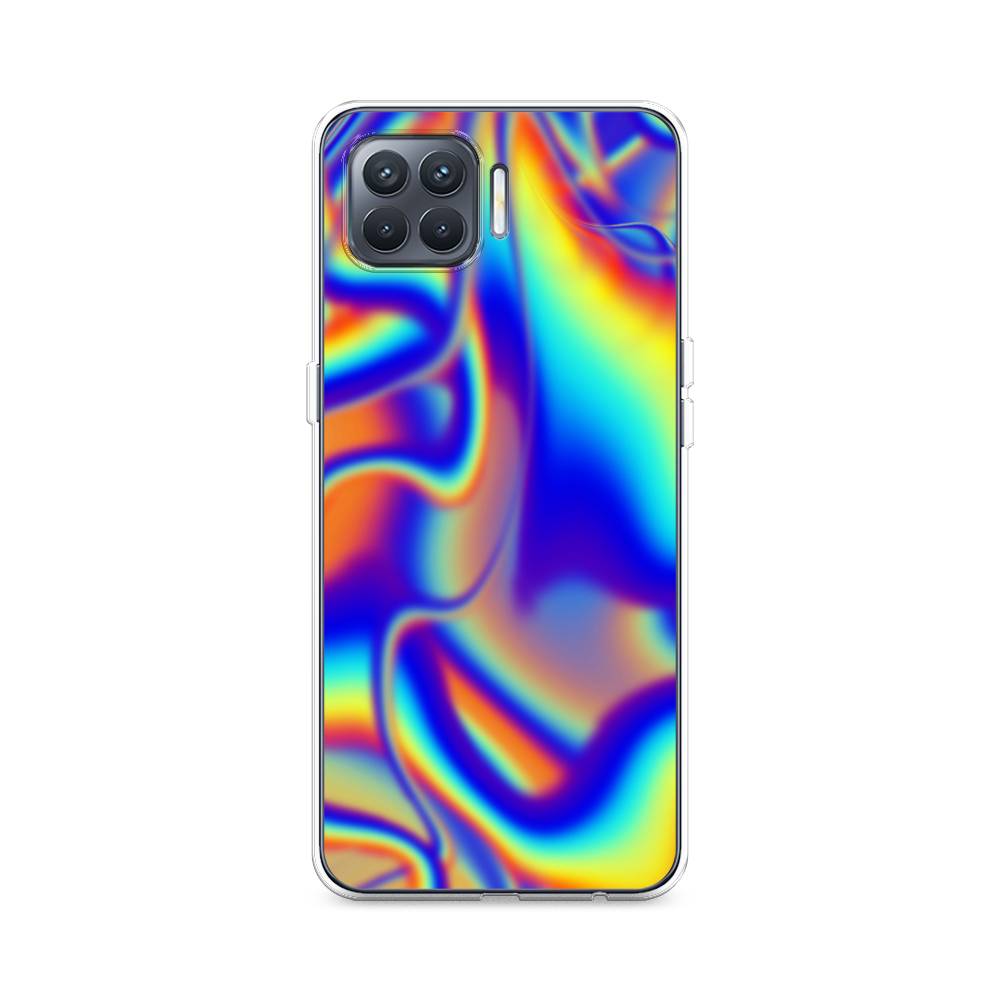

Чехол на Oppo Reno 4 Lite "Яркая голограмма", Разноцветный, 255350-3
