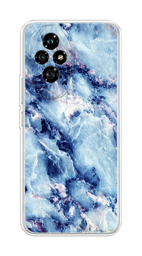 

Чехол на Honor 200 "Мрамор с синими прожилками", Синий, 6124750-1