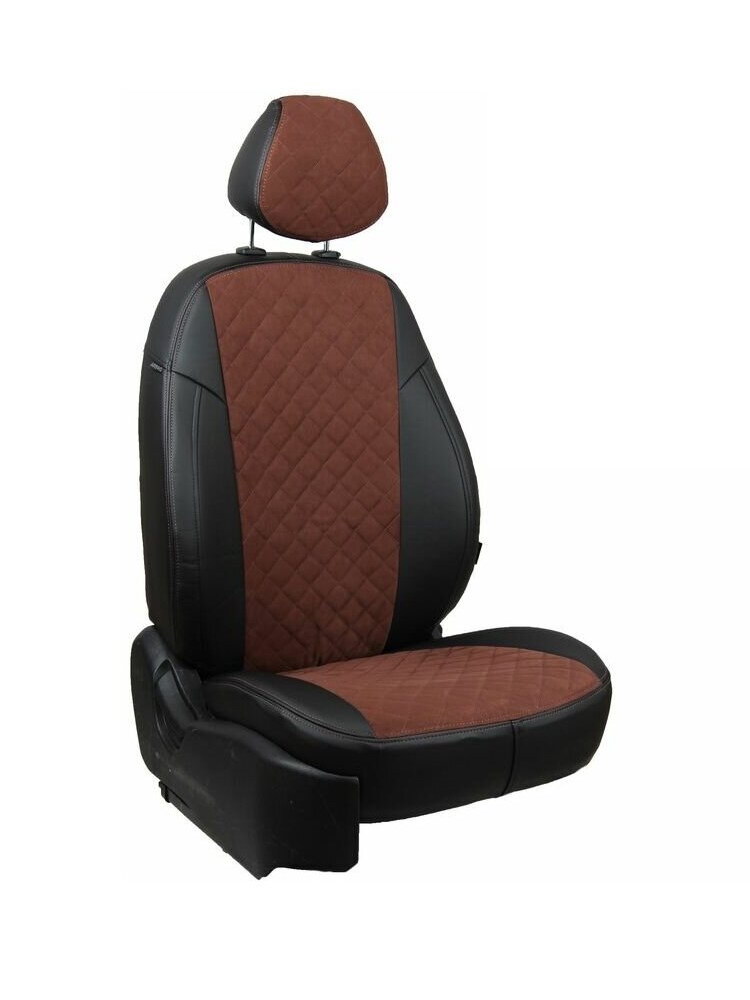 

Авточехлы Toyota Hilux 8 2004-2020 экокожа, черн, корич Автопилот ta-khi-kh8-chesho-ar, Toyota Hilux 8 пикап 2015-2020