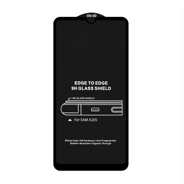 

Защитное стекло Samsung A20S 6D