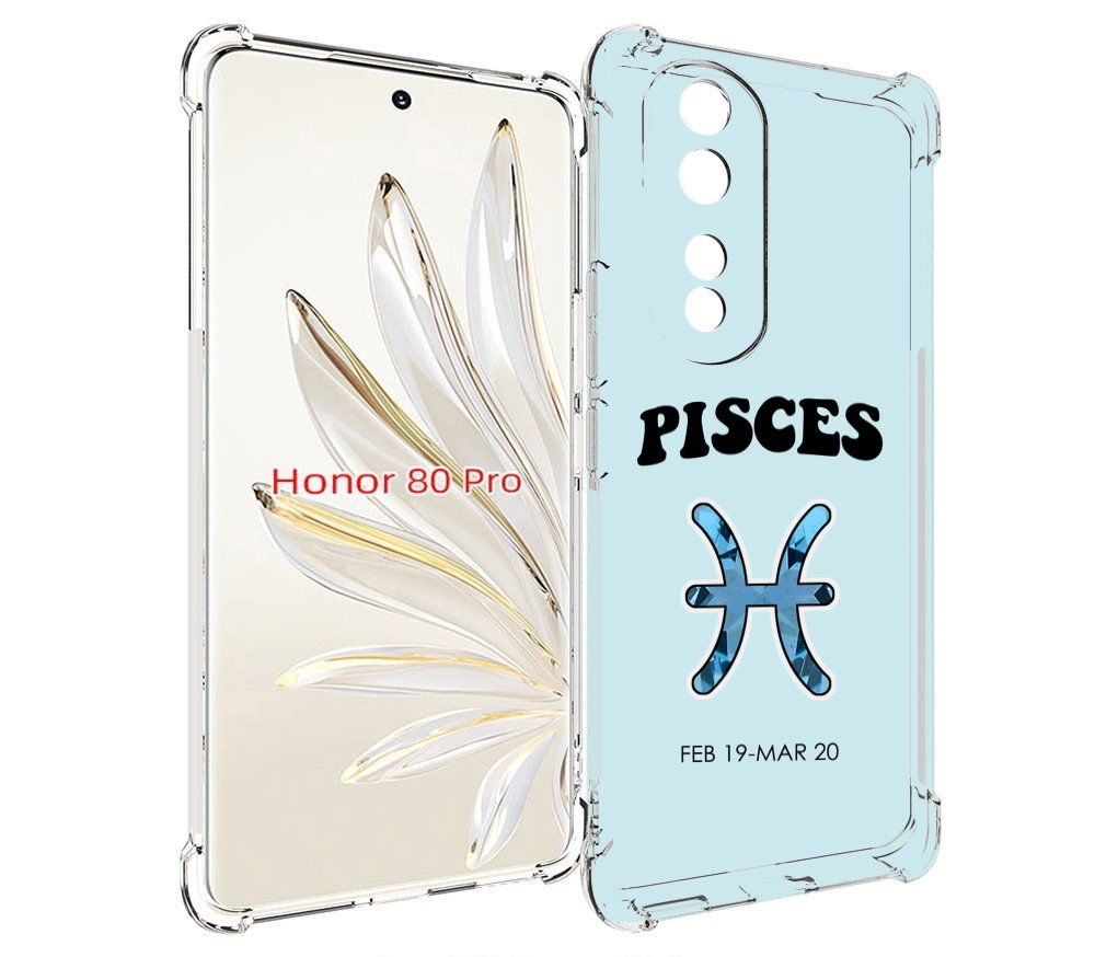 

Чехол MyPads знак-зодиака-рыбы-3 для Honor 80 Pro, Прозрачный, Tocco