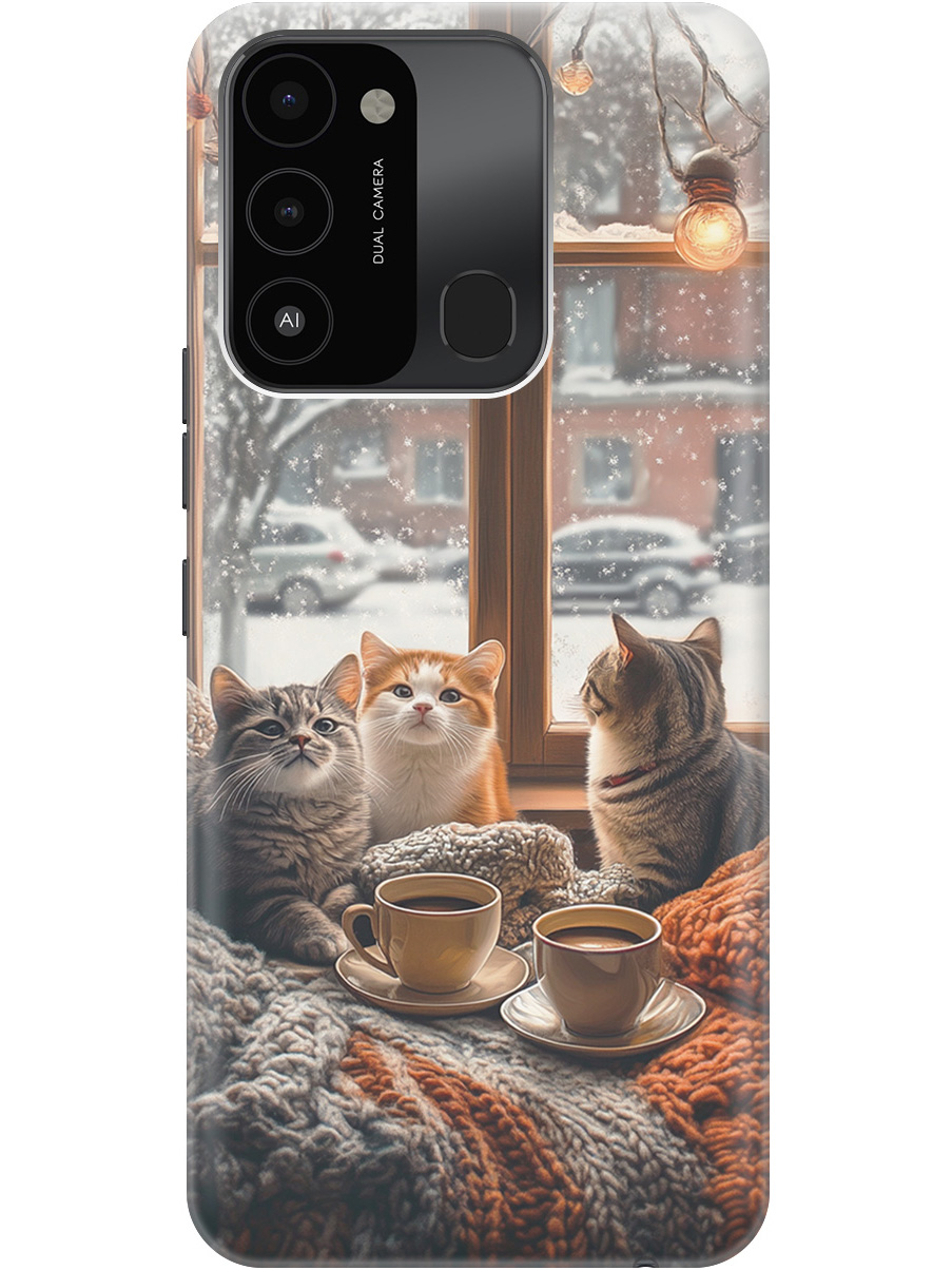 

Силиконовый чехол на Tecno Spark 8C / Go 2022 с принтом "Котики на подоконнике", Прозрачный;бежевый;белый;желтый;серый, 778678012