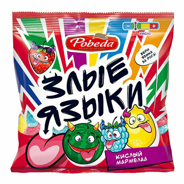 

Мармелад Победа Вкуса Злые языки жевательный 150 г
