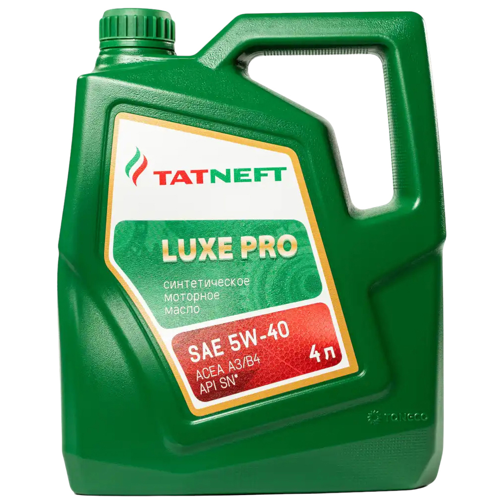 Моторное масло TATNEFT синтетическое Luxe Pro Моторное 5W40 Sn 4л