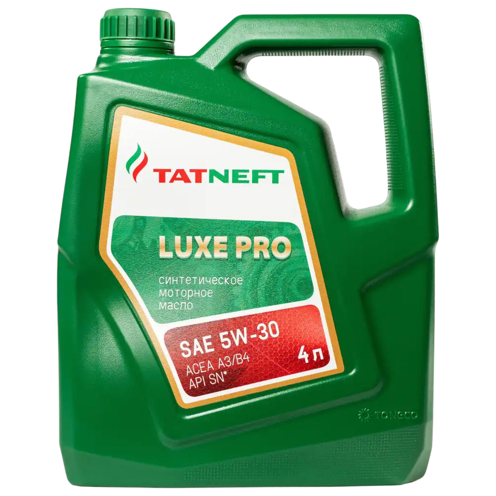 Моторное масло TATNEFT синтетическое Luxe Pro Моторное 5W30 Sn 4л