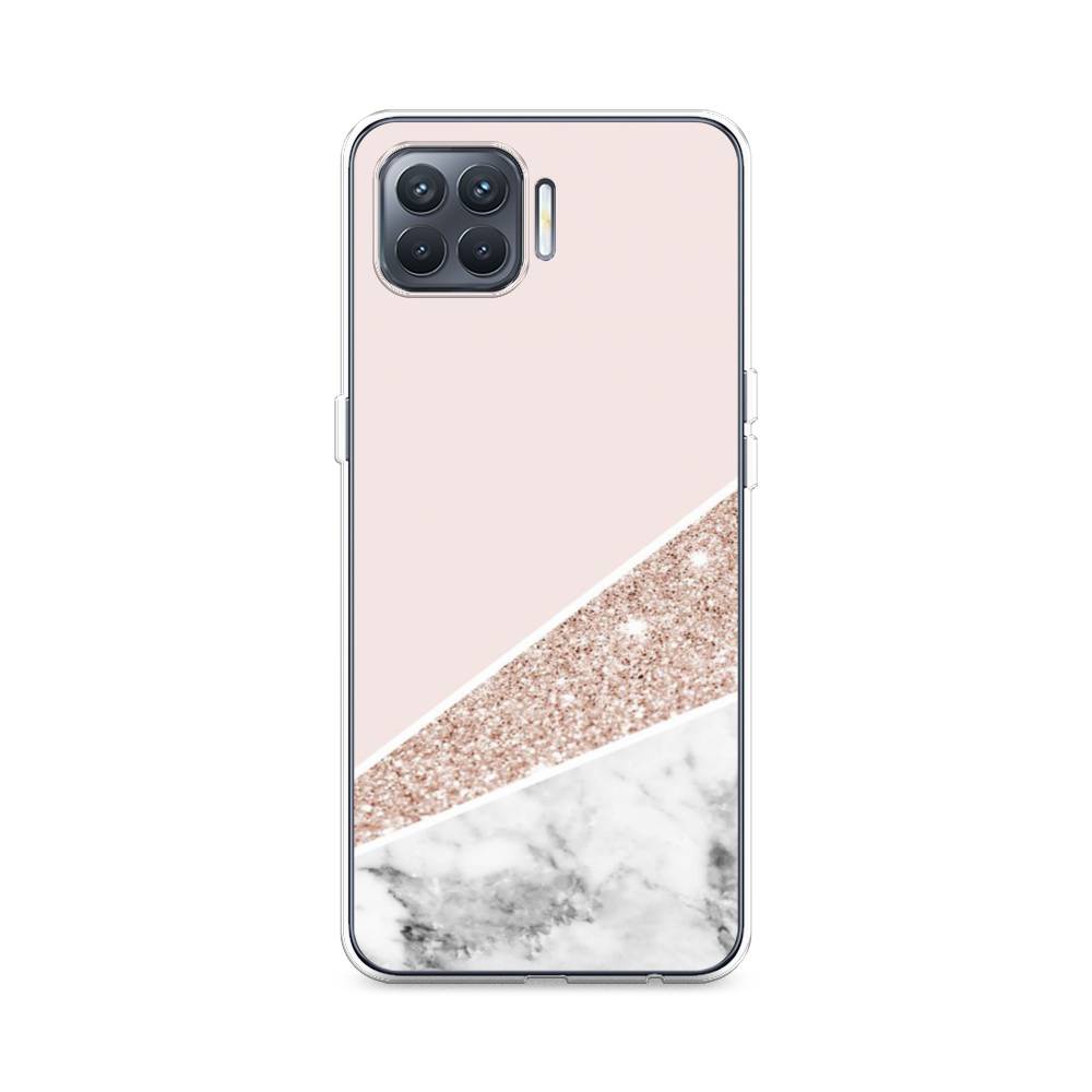 

Чехол на Oppo Reno 4 Lite "Блестящий розовый мрамор", 255350-3