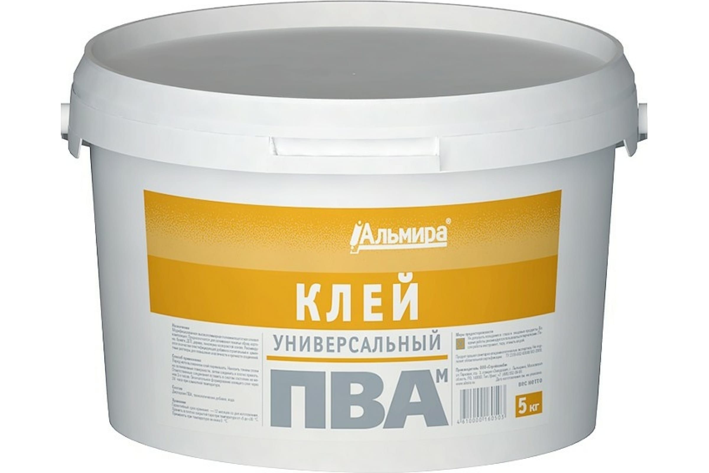 

Альмира Клей ПВА Универсальный 5,0 кг 00-00000233
