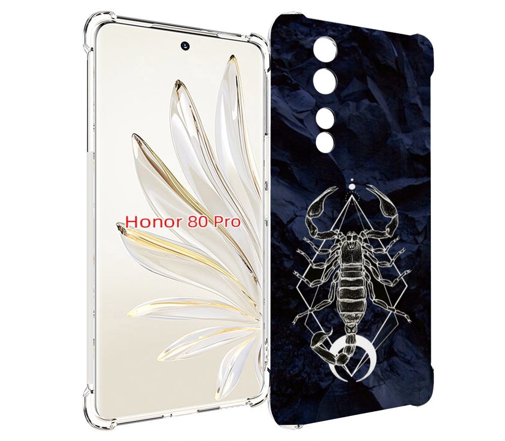

Чехол MyPads знак зодиака скорпион 3 для Honor 80 Pro, Прозрачный, Tocco