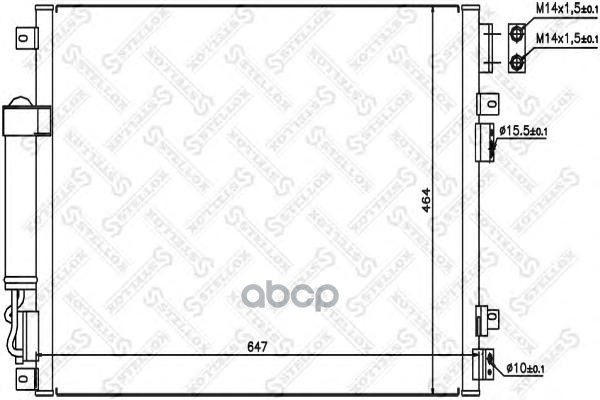 

Радиатор Кондиционера STELLOX 1045414sx