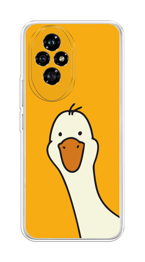 

Чехол на Honor 200 "Утка на желтом фоне", Желтый;красный, 6124750-1
