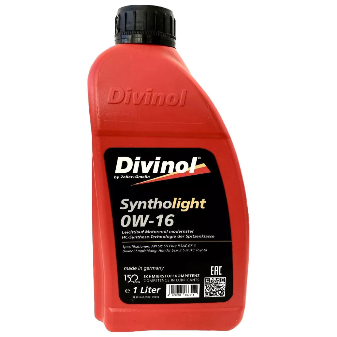 Моторное масло Divinol Syntholight 0W16 1л