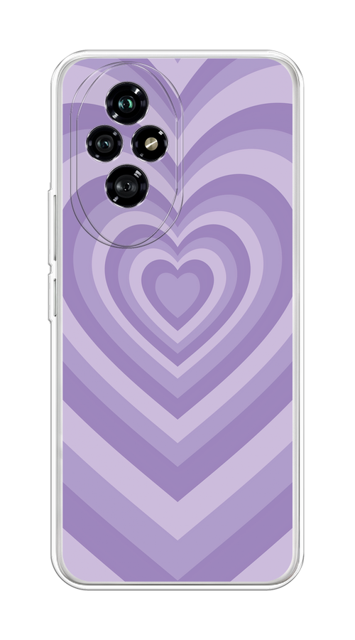 

Чехол на Honor 200 "Violet heart latte", Фиолетовый, 6124750-1