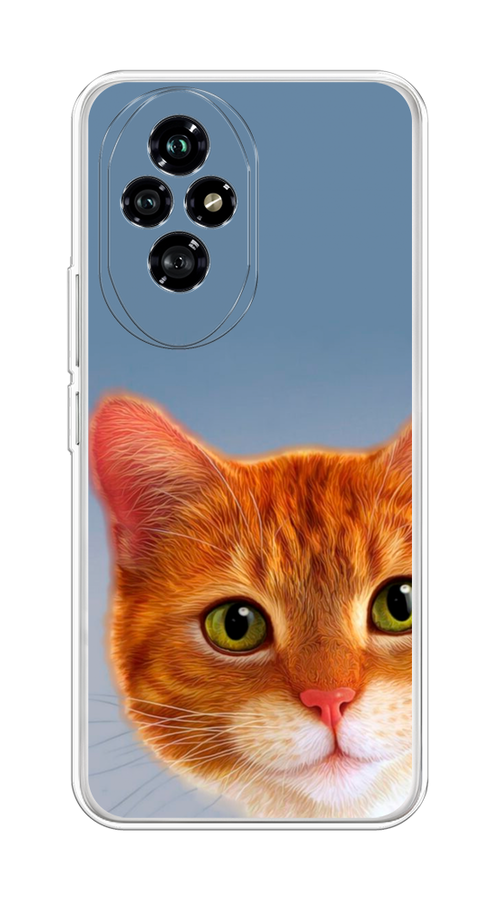 

Чехол на Honor 200 "Любопытный котик", Коричневый, 6124750-1