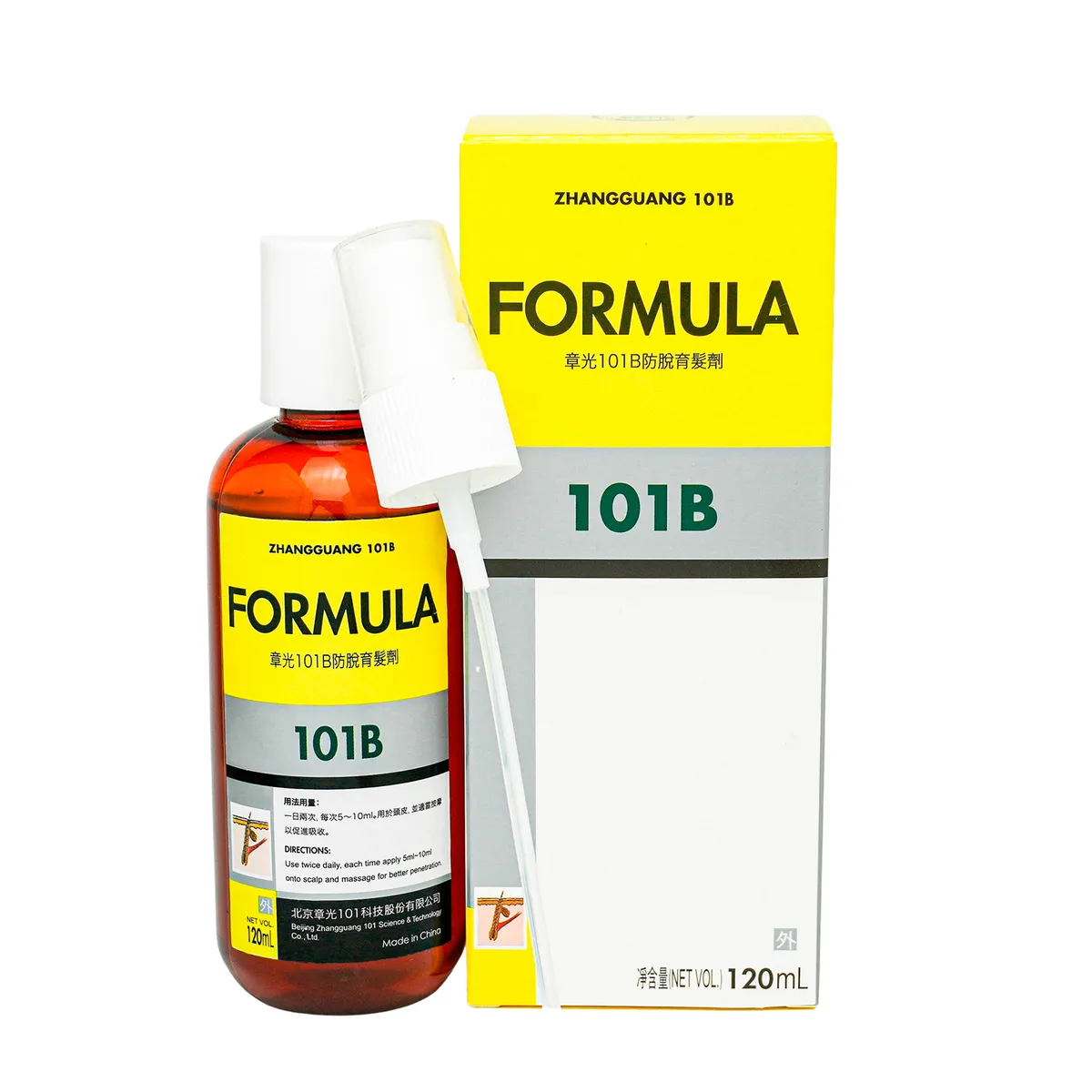 

Лосьон Zhangguang 101 B Formula export-packing для волос 120 мл, 1452-