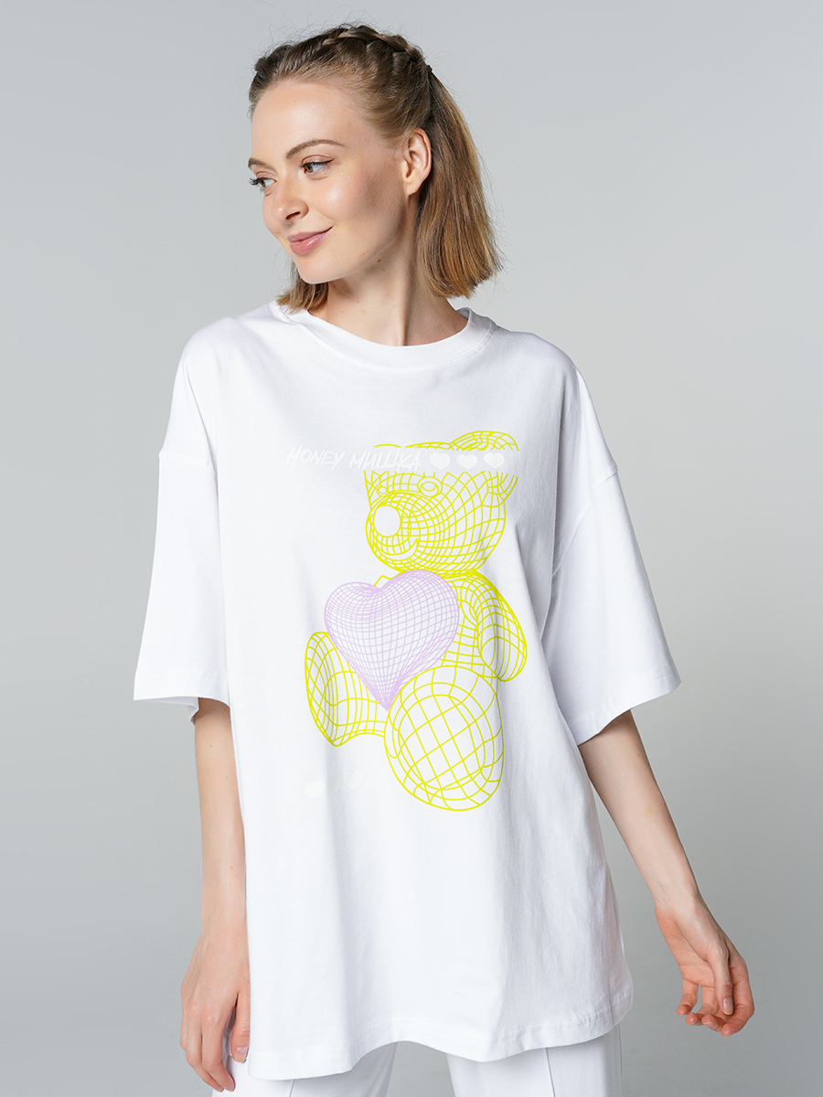 

Футболка женская ТВОЕ 83217 белая M-L, 83217