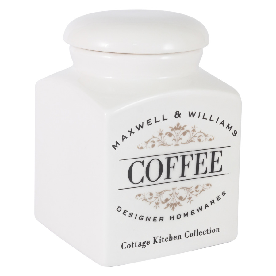 фото Банка для сыпучих продуктов coffe maxwell & williams "cottage kitchen", 0,5л, фарфор, п/к