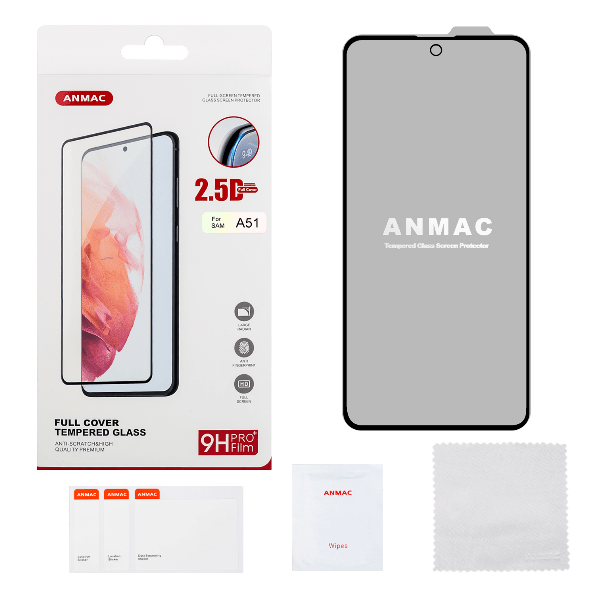 

Защитное стекло ANMAC для Samsung A51 Full Cover Арт.1137346, Защитное стекло ANMAC для Samsung A51 Full Cover