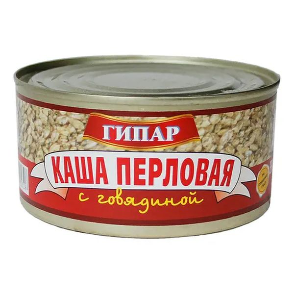 

Каша перловая Гипар Богатырская с говядиной 325 г