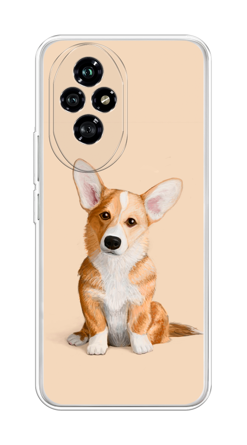 

Чехол на Honor 200 "Грустный Корги", Коричневый;бежевый, 6124750-1