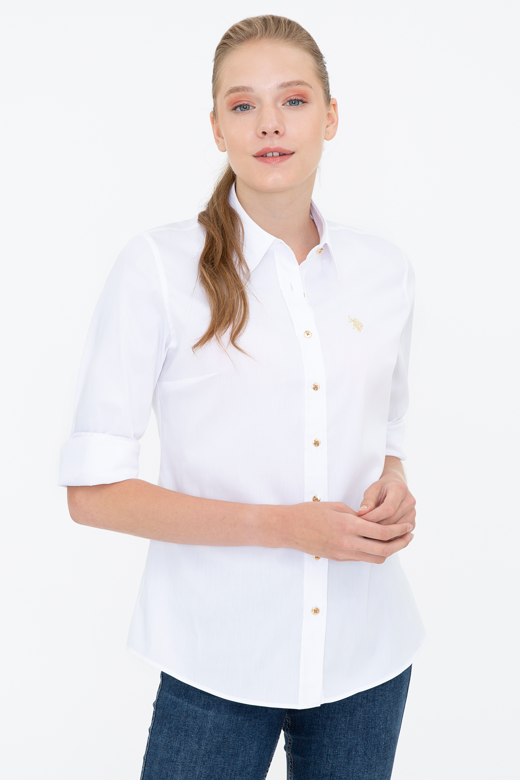 

Рубашка женская U.S. POLO Assn. G082SZ0040CRISY021K белая 34, G082SZ0040CRISY021K