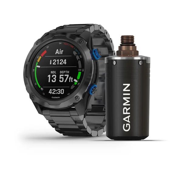 Умные спортивные часы Garmin Комплект Descent Mk2i титановые + датчик Descent T1