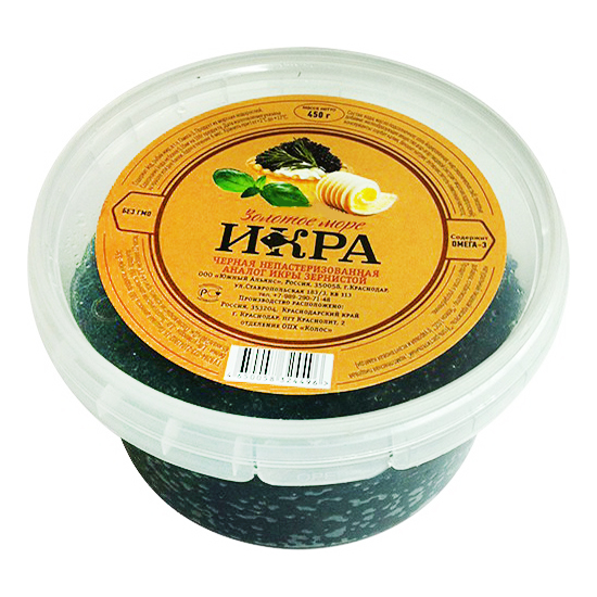 

Икра черная Золотое море имитированная 450 г