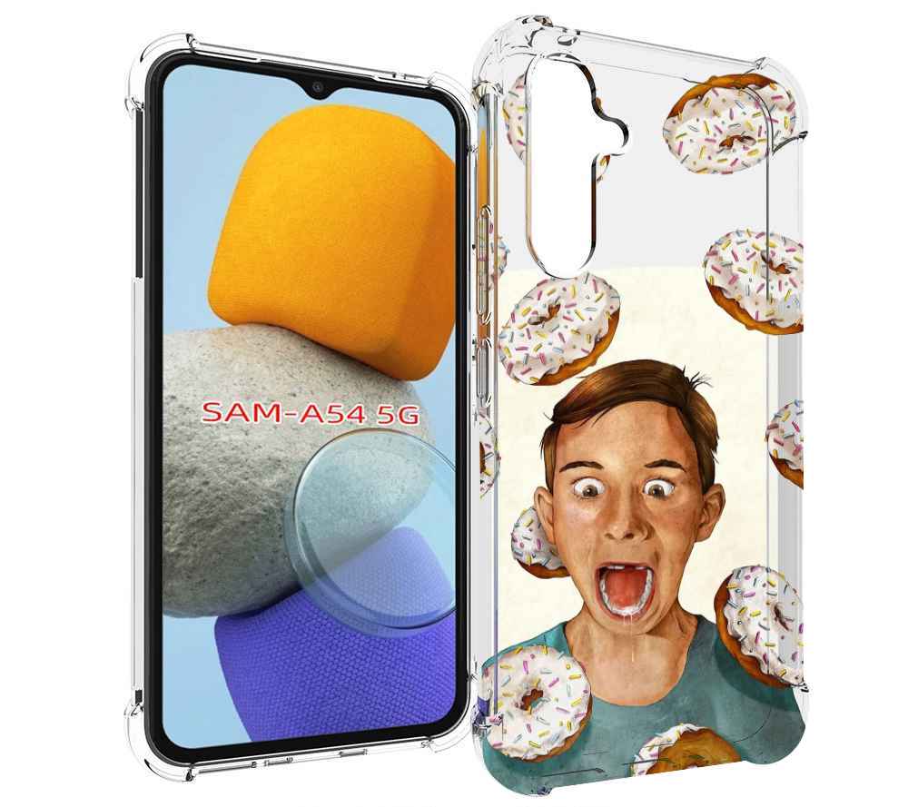 

Чехол MyPads Бешенные-пончики для Samsung Galaxy A54, Tocco