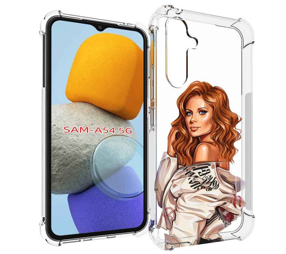 

Чехол MyPads Бежевая-куртка женский для Samsung Galaxy A54, Tocco