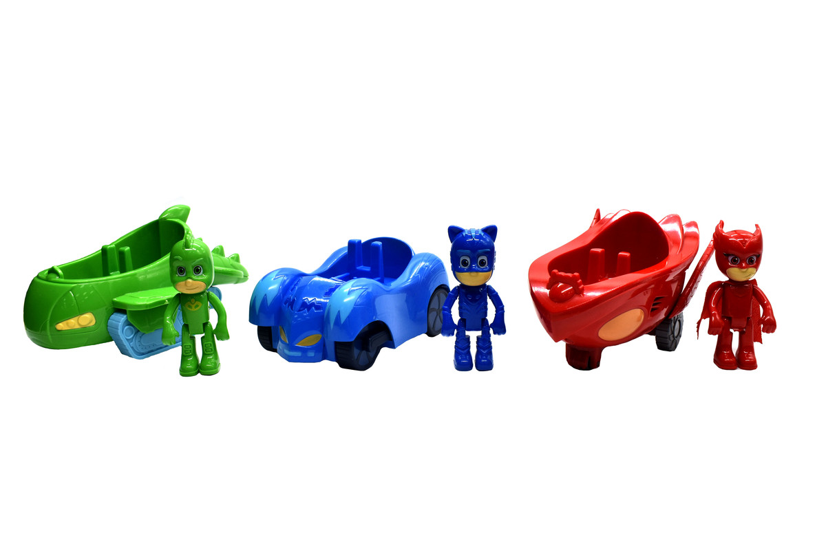 

Детский набор игрушки Герои в масках 3 машинки и 3 фигурки, В-3 DT-051-T