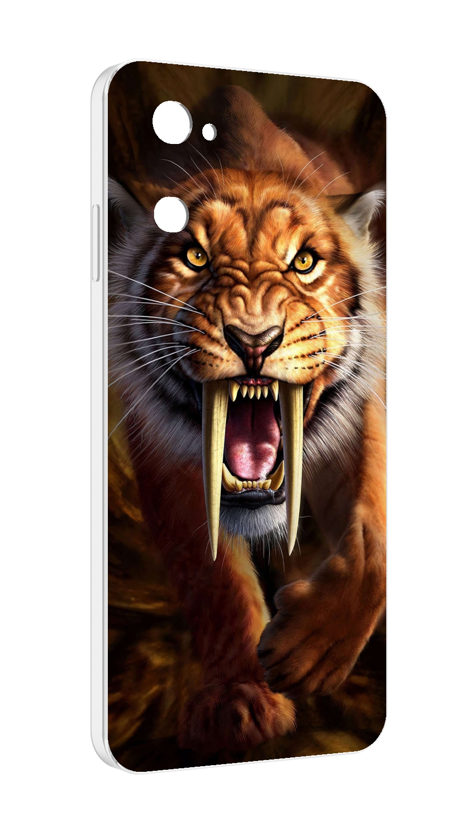 Чехол MyPads саблезубый злой тигр для UleFone Note 12 / Note 12P