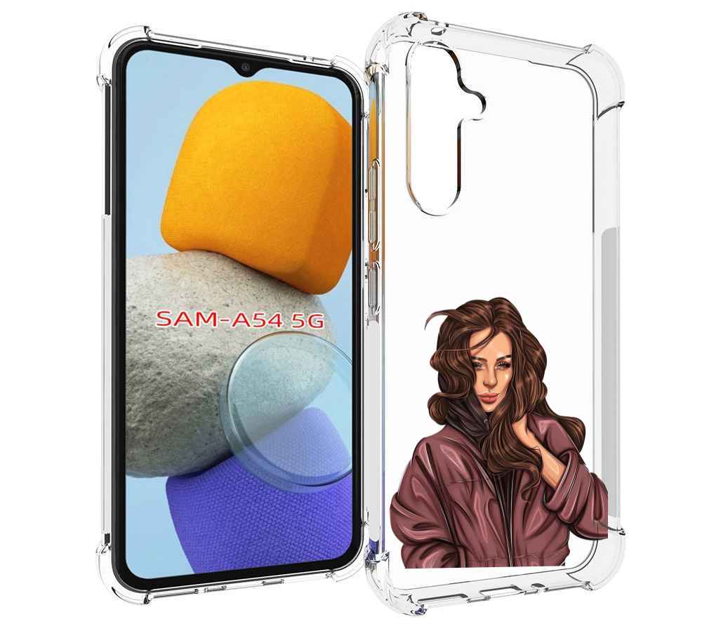 

Чехол MyPads Арт-рисунок-девушки для Samsung Galaxy A54, Tocco