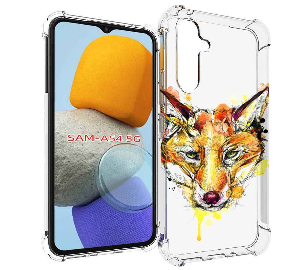 

Чехол MyPads Акварельная лиса для Samsung Galaxy A54, Tocco
