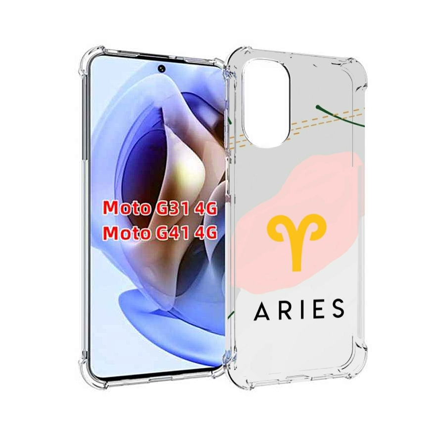 

Чехол MyPads знак зодиака овен 7 для Motorola Moto G31 4G / G41 4G, Прозрачный, Tocco