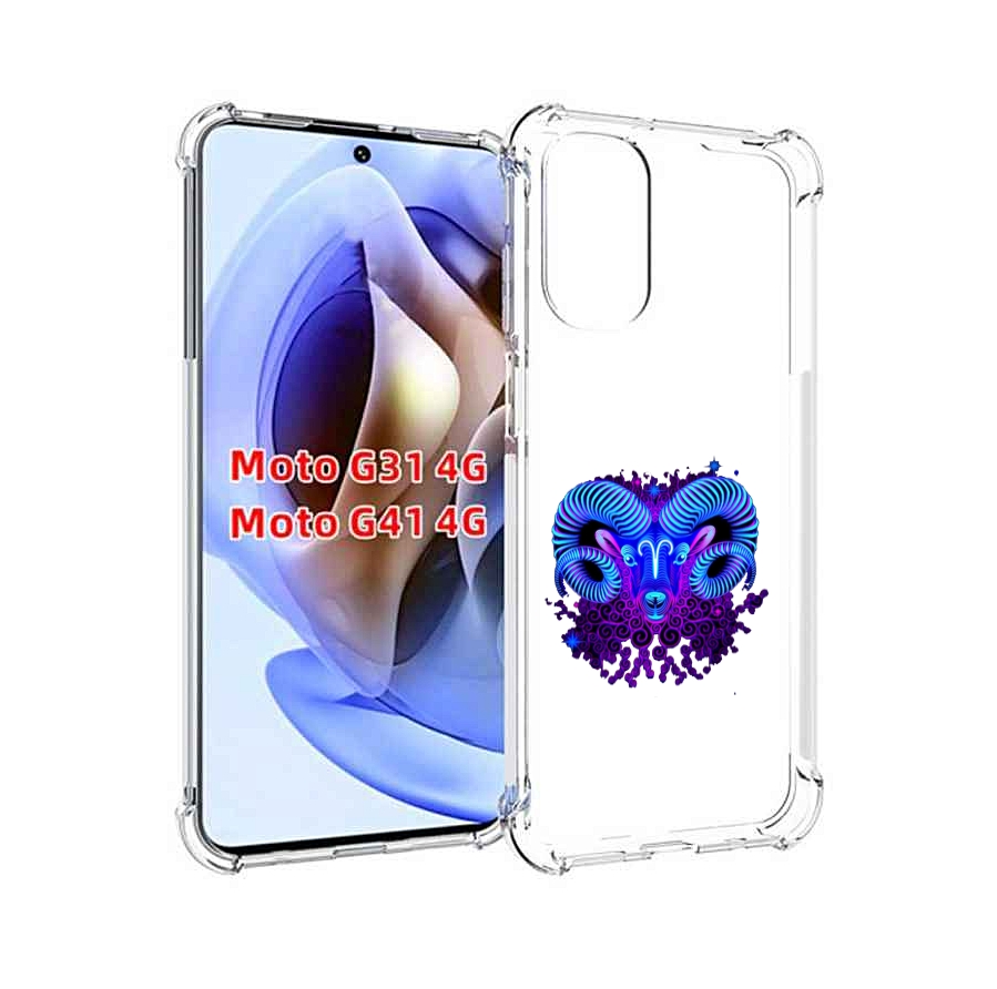 

Чехол MyPads знак зодиака овен 2 для Motorola Moto G31 4G / G41 4G, Прозрачный, Tocco