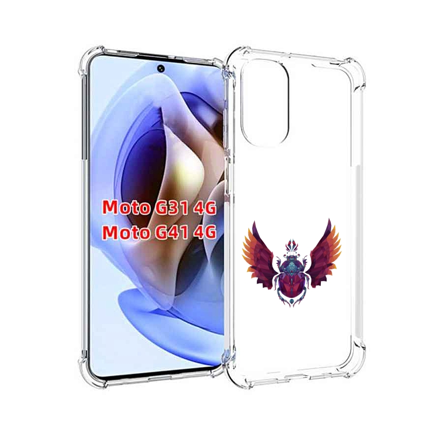 

Чехол MyPads алмазный скоробей для Motorola Moto G31 4G / G41 4G, Прозрачный, Tocco