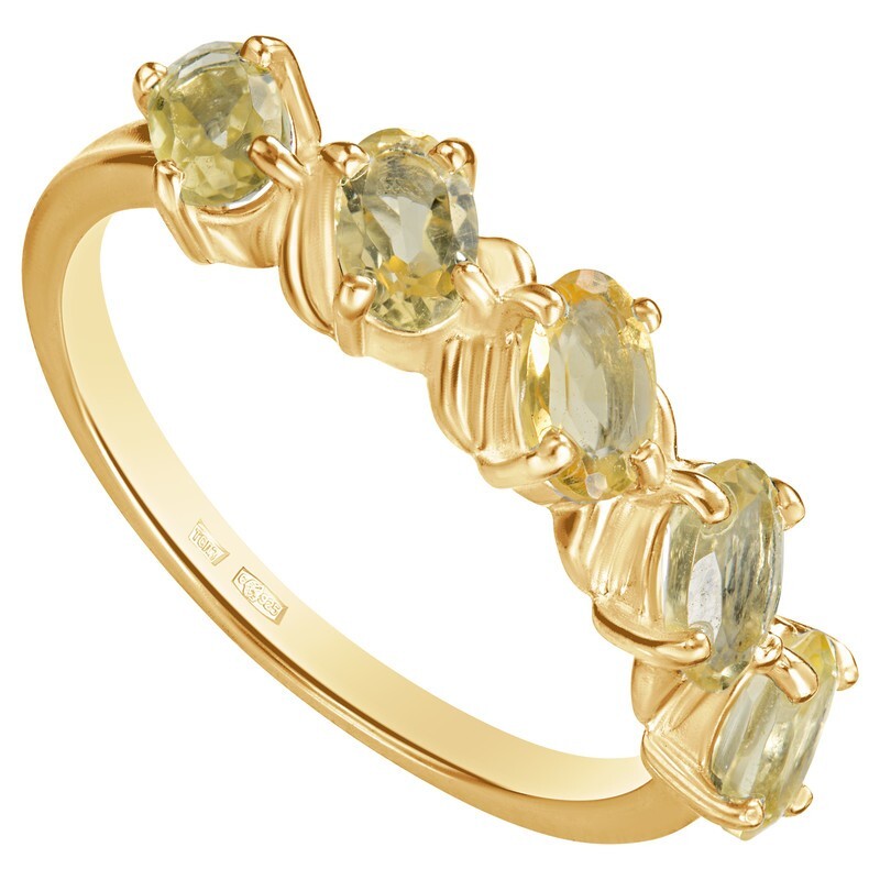 

Кольцо из серебра с цитрином LAZURIT-ONLINE 7991YG р, 7991YG