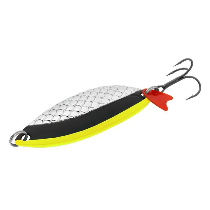 

Блесна Колеблющаяся Sprut Astra Spoon 66 SLBK, Серебристый;желтый;черный, Astra