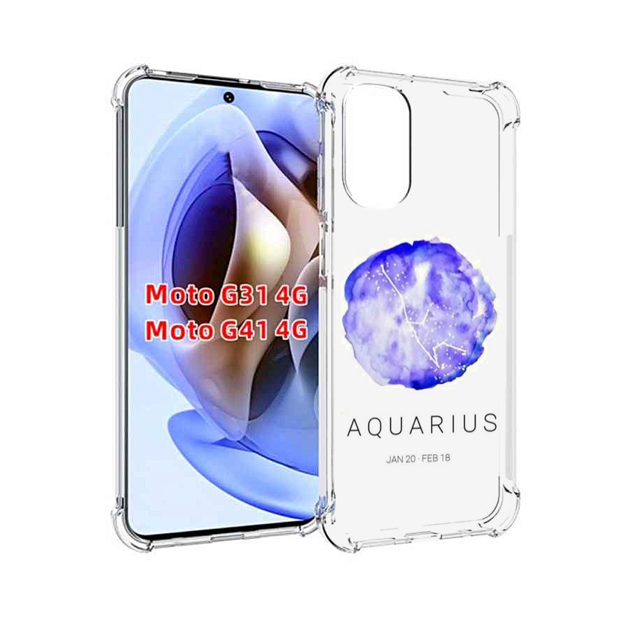 

Чехол MyPads знак зодиака водолеи 5 для Motorola Moto G31 4G / G41 4G, Прозрачный, Tocco