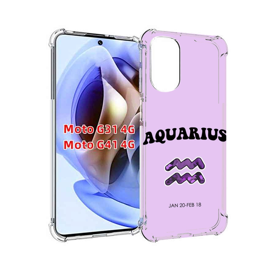 

Чехол MyPads знак зодиака водолеи 4 для Motorola Moto G31 4G / G41 4G, Прозрачный, Tocco