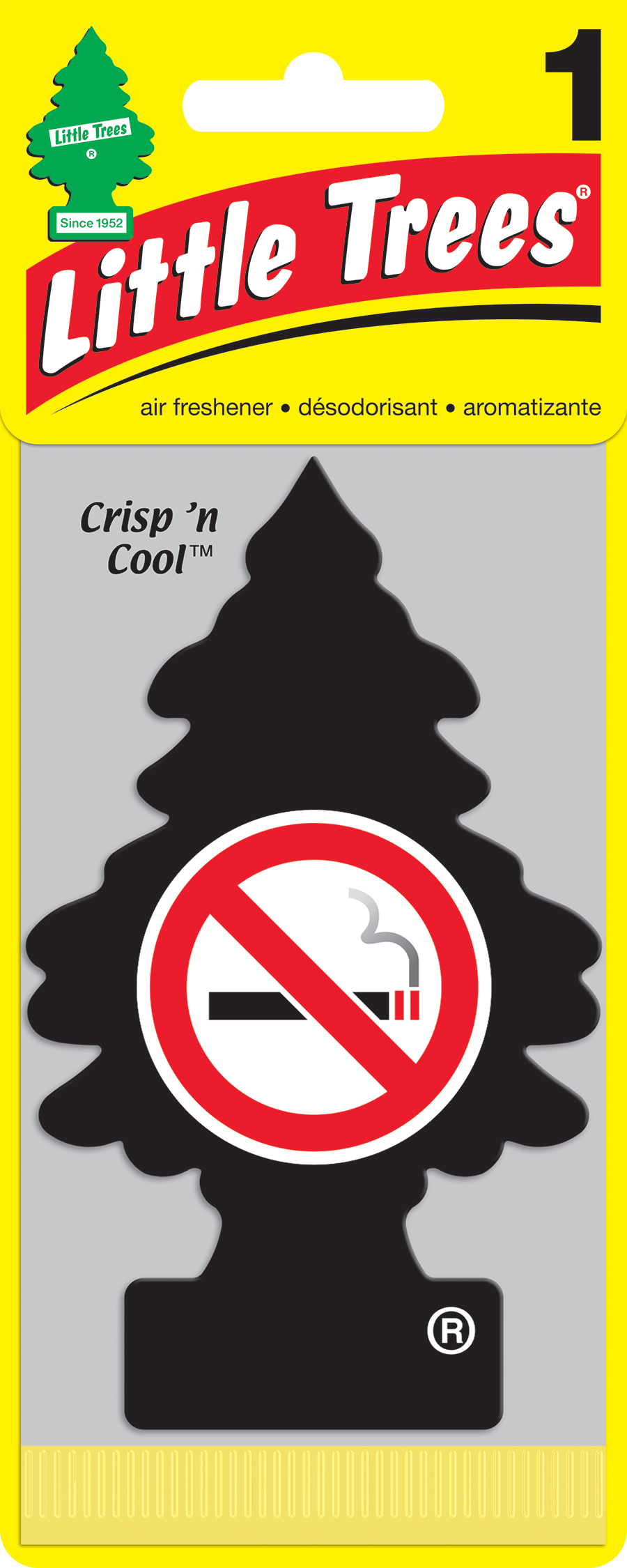 

Автомобильный ароматизатор LITTLE TREES елочка Не курить! No Smoking U1P-17037-RUSS, Черный, U1P-17037-RUSS