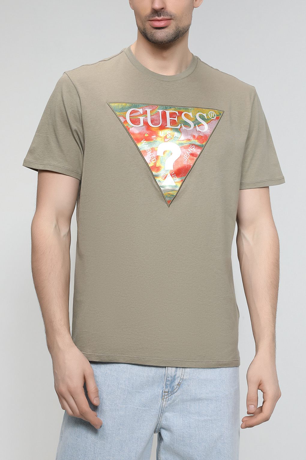 

Футболка мужская Guess M3GI57 хаки S, M3GI57