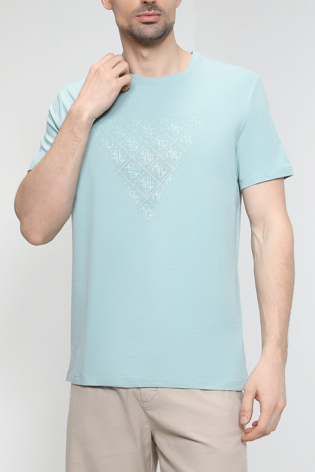 

Футболка мужская Guess M3GI33 голубая XL, Голубой, M3GI33