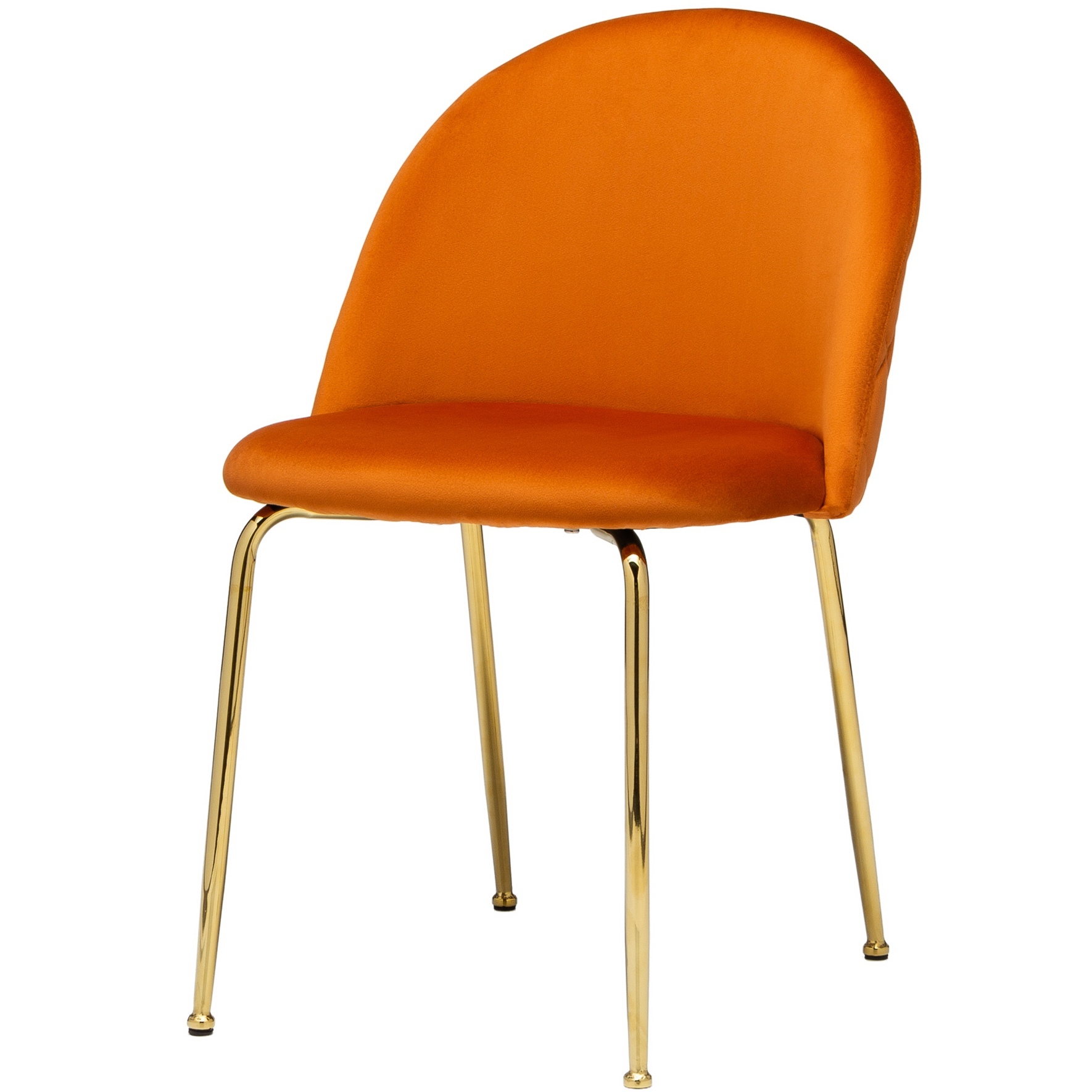 фото Стул brooke терракотовый велюр золотыми ножками storeforhome / sf-825-orange-gold