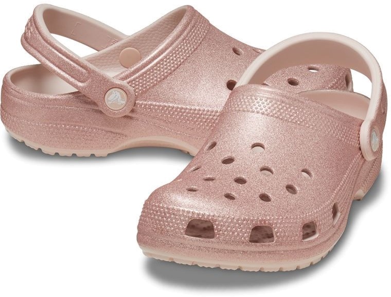 

Сабо унисекс Crocs Classic Glitter Clog розовые M8 US; W10 US, Розовый, Classic Glitter Clog