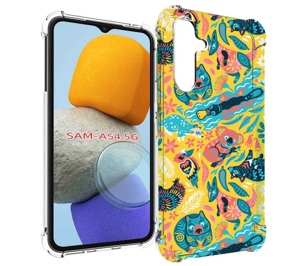 

Чехол MyPads seamless-pattern для Samsung Galaxy A54, Tocco