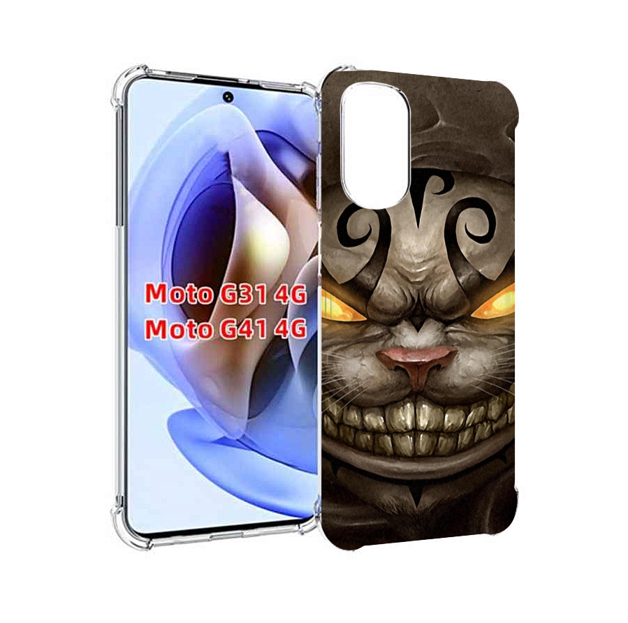 

Чехол MyPads злой котик с желтыми глазами для Motorola Moto G31 4G / G41 4G, Прозрачный, Tocco