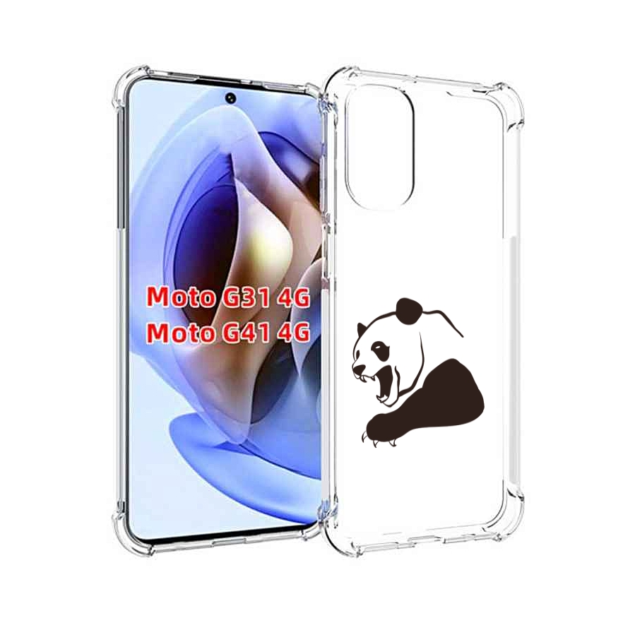 

Чехол MyPads злая-панда для Motorola Moto G31 4G / G41 4G, Прозрачный, Tocco