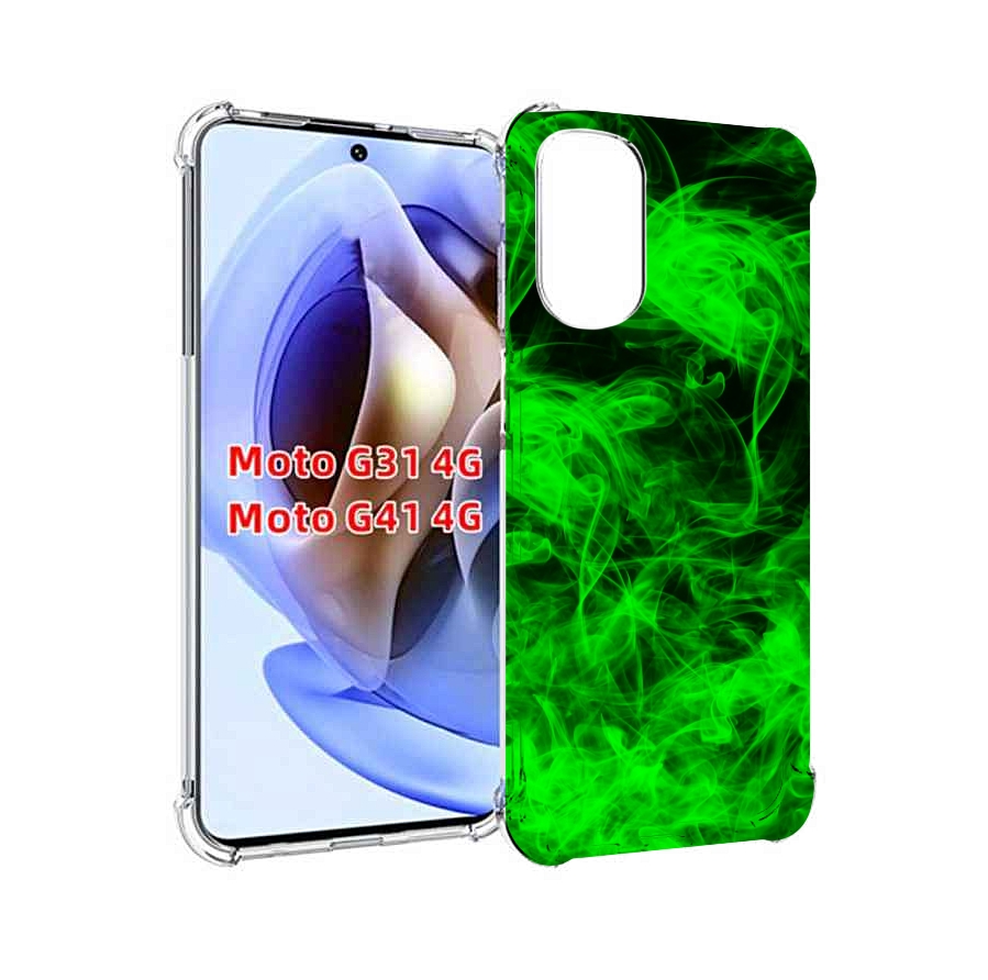 

Чехол MyPads зеленый-дымок для Motorola Moto G31 4G / G41 4G, Прозрачный, Tocco